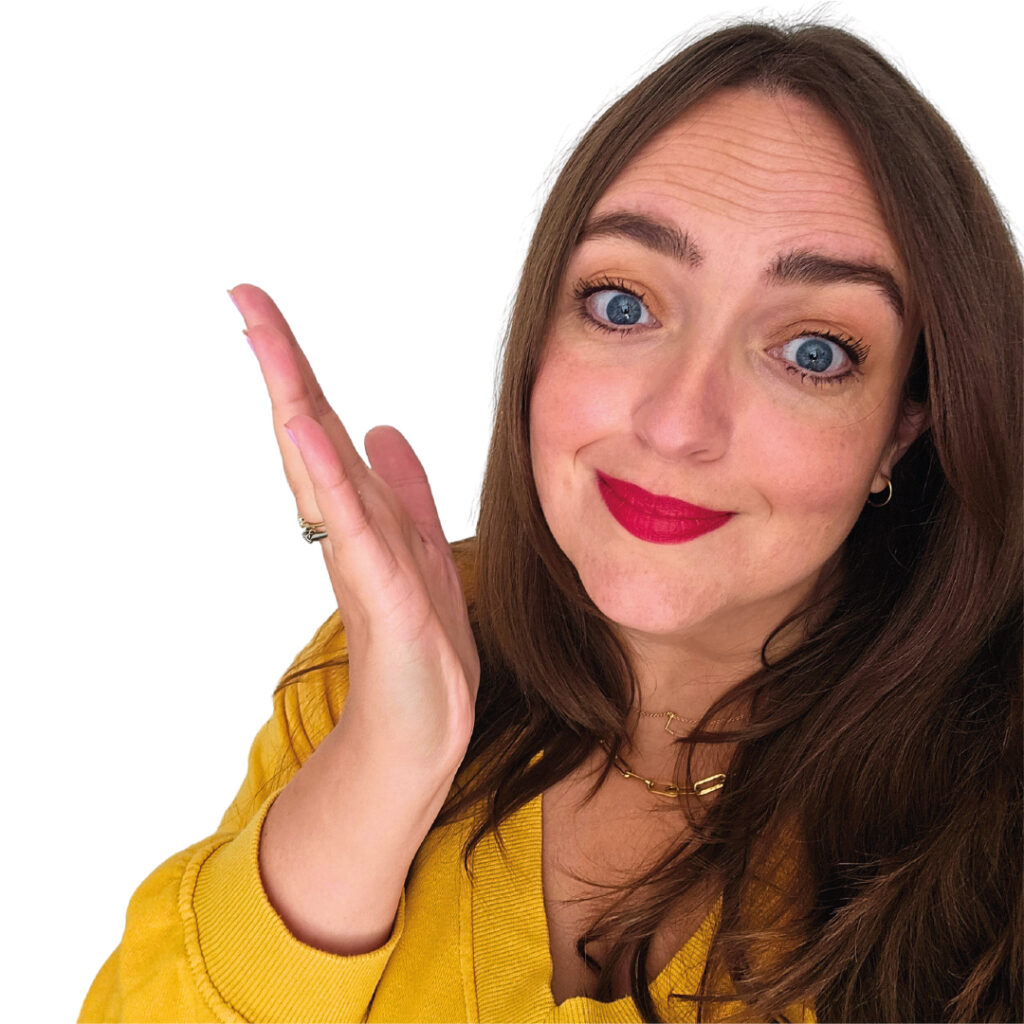 Laura Leigh Chapman (from Laura Leigh Chapman - Comms Legend) headshot, in a yellow cardigan